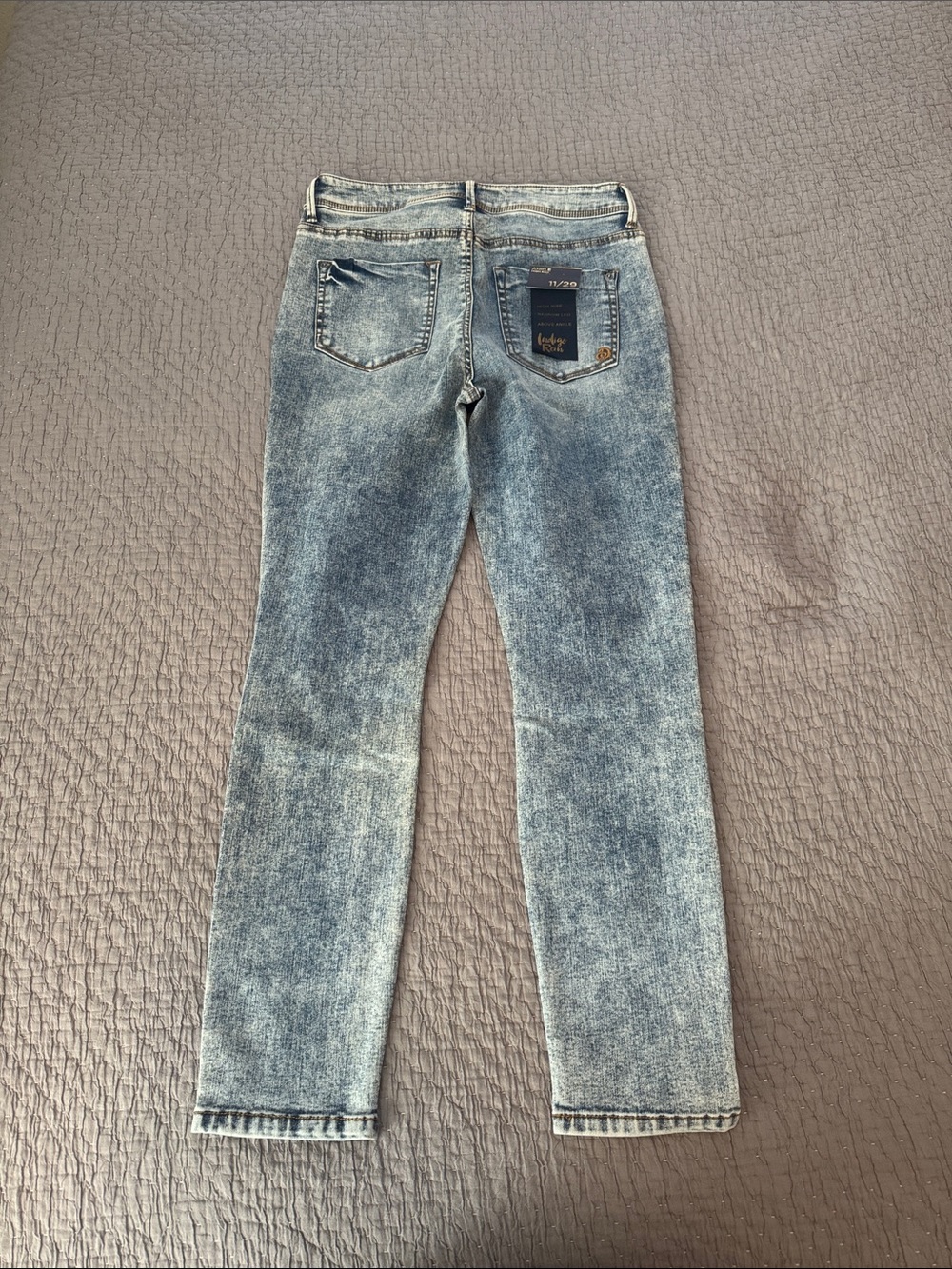 Indigo Rein High Rise Ankle Distressed Jeans